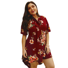 Load image into Gallery viewer, Explosion models 2021 spring and summer elegant print dress
