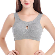 Load image into Gallery viewer, Cotton Anti-expansion Anti-Sag Gathering Adjustment Sports Bra
