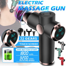 Load image into Gallery viewer, NEW Electric Muscle Massage Gun 32 Gears High speed Vibration Massager Therapy Gun For Relaxing Shock Vibration Deep Muscles
